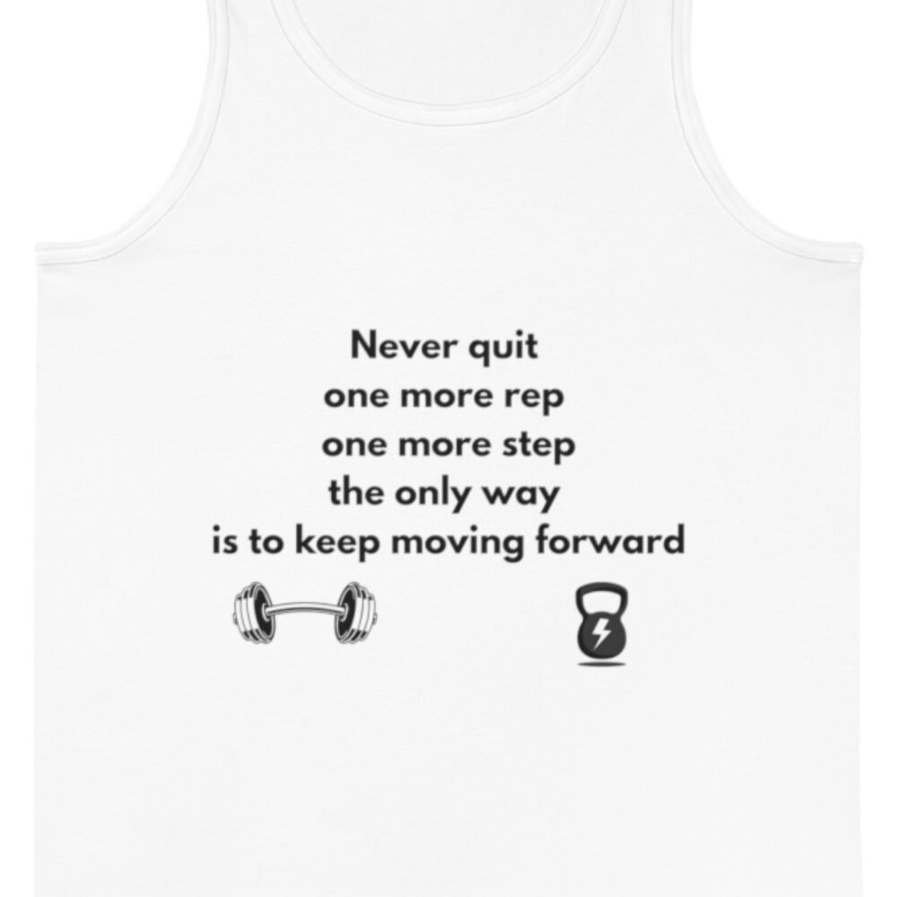 Motivational Workout Tank Top for Unisex Fitness Enthusiasts